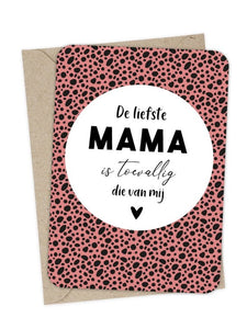 Moederdag Kaart 'De liefste Mama'